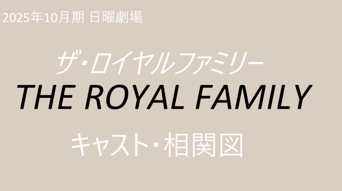 ザ・ロイヤルファミリーのキャスト・相関図