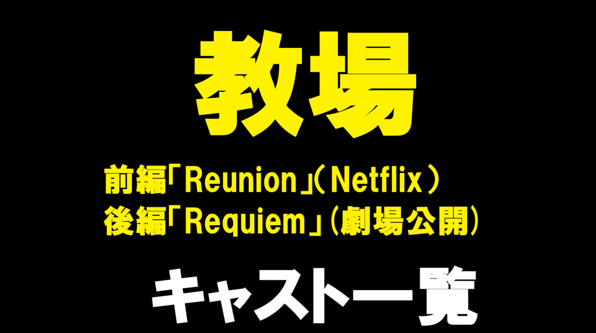 映画「教場」キャスト一覧